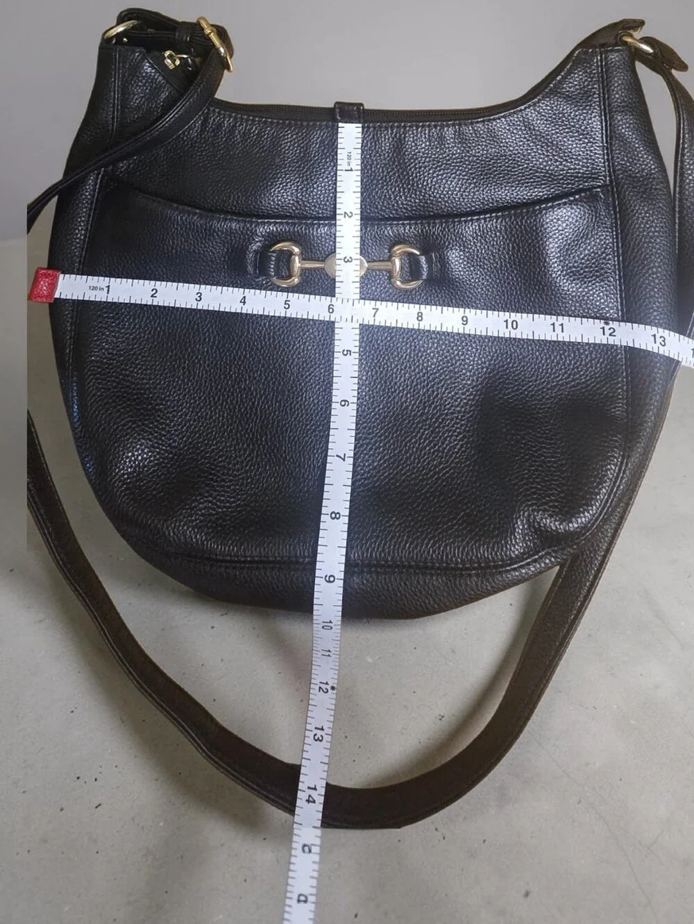Giani Bernini Pebbled Leather Hobo Bag Crossbody